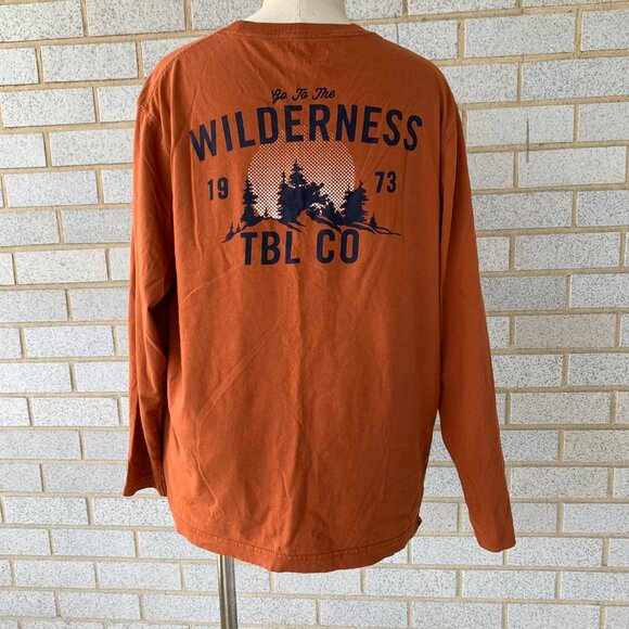 TIMBERLAND MENS  RUSTED  ORANGE COTTON SHIRT SIZE L  MADE IN INDIA - Picture 5 of 8